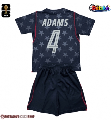 Spojené státy Tyler Adams #4 Venkovní dres komplet pro Děti MS 2026 Krátkým Rukávem (+ Krátké kalhoty)